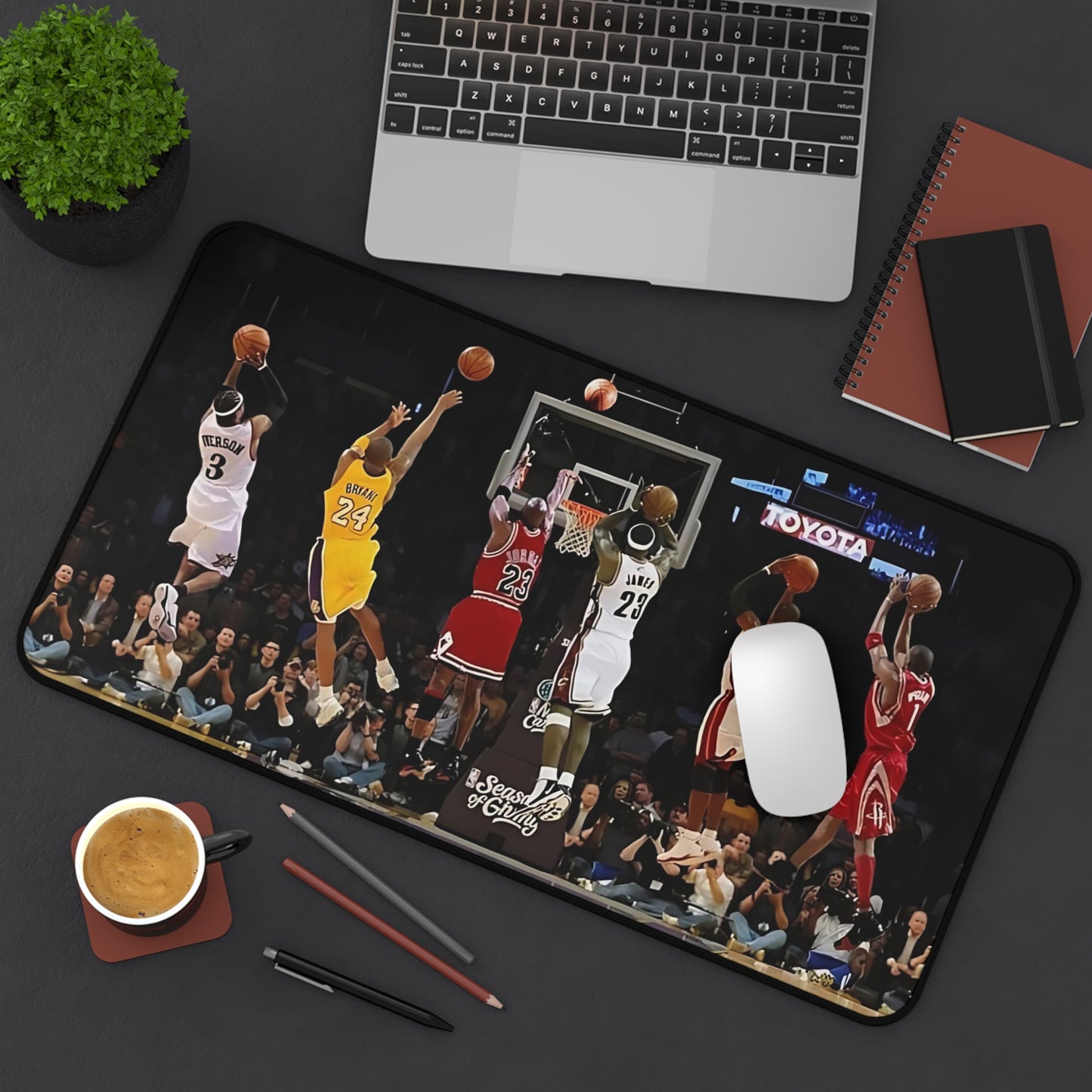 Desk Mat - Basketball Legends Computer Desk Mat