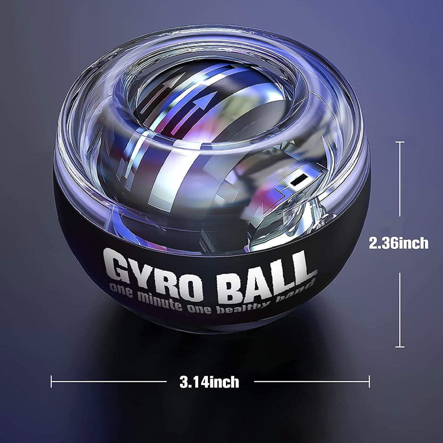 Auto-Start Wrist Trainer Ball for Strengthening Arms, Fingers, and Forearms | Great for Basketball and Sports Training