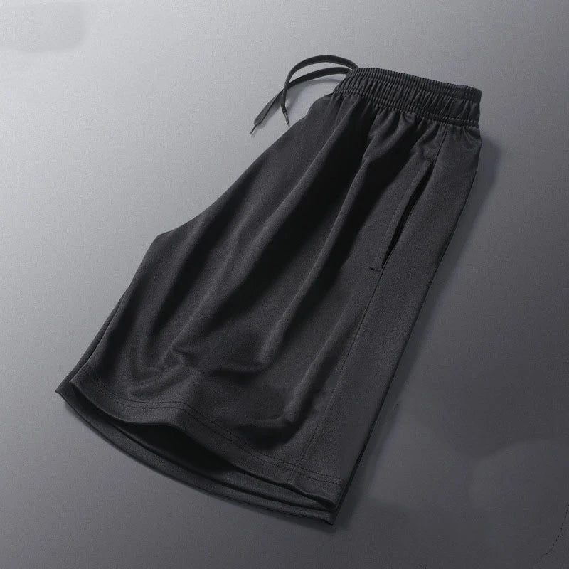Striped Loose Fit Men's Running Shorts