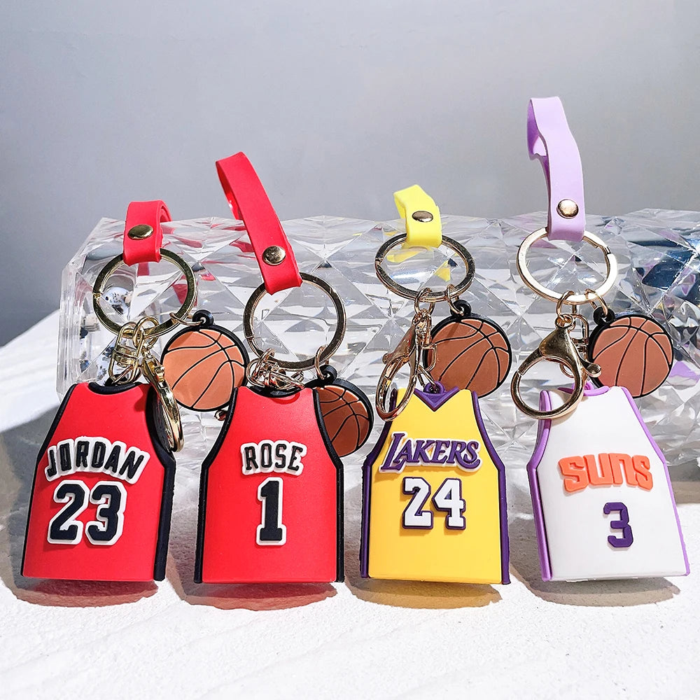 Basketball Legends' Jerseys Keychains