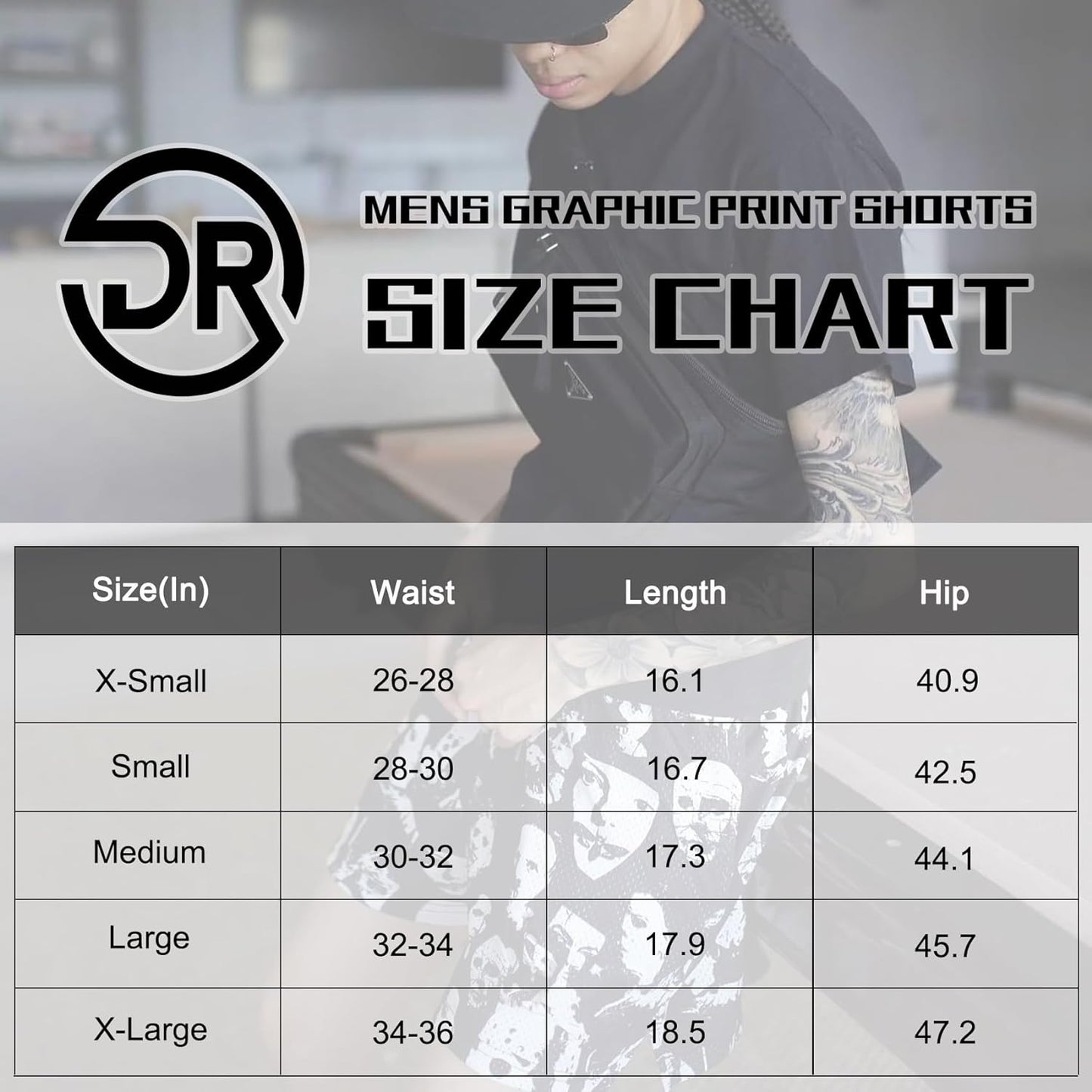 Mens Graphic Print Shorts Cool Mesh Basketball Shorts Casual Flat Front Shorts Summer Drawstring