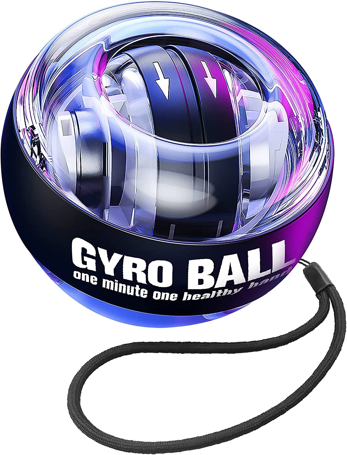 Auto-Start Wrist Trainer Ball for Strengthening Arms, Fingers, and Forearms | Great for Basketball and Sports Training