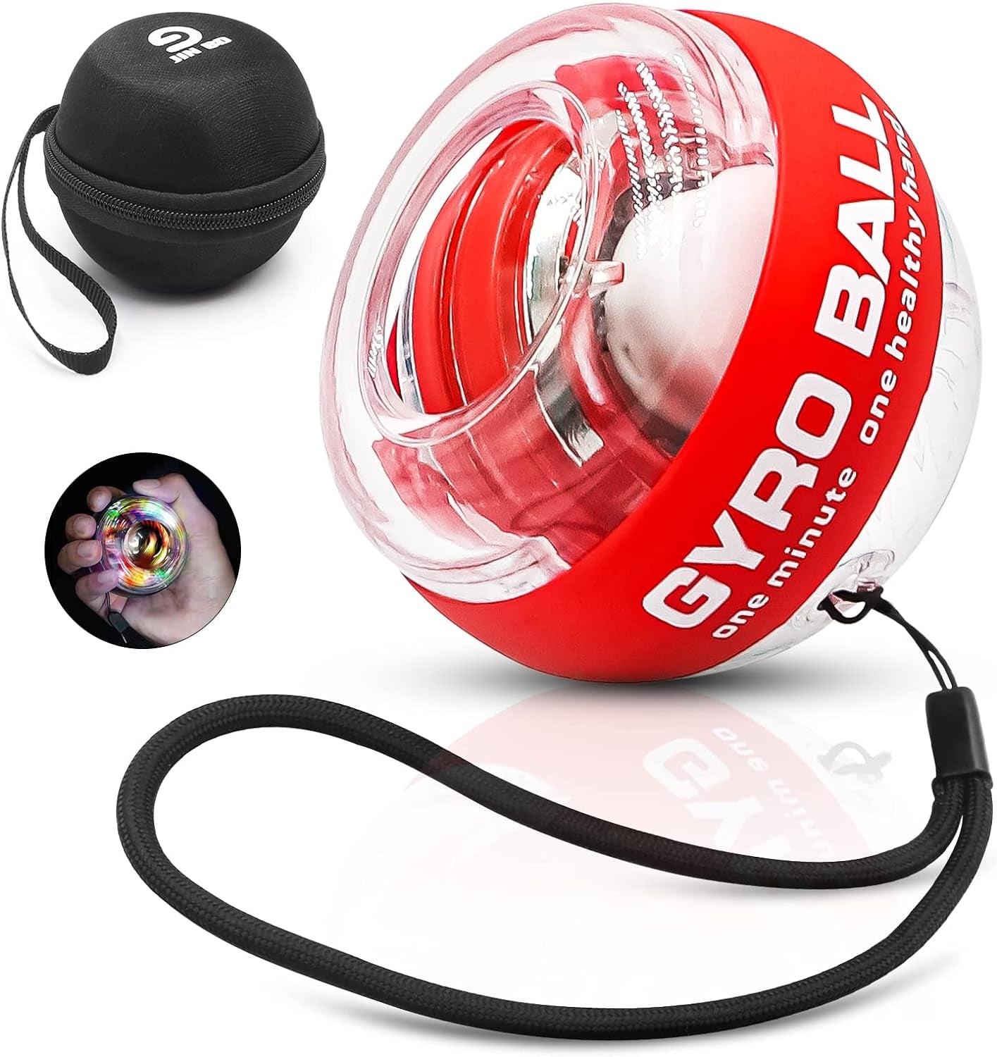 Auto-Start Wrist Trainer Ball for Strengthening Arms, Fingers, and Forearms | Great for Basketball and Sports Training