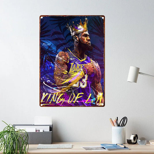 Basketball Legend Posters (Lebron, Kobe, Curry, and Jordan)