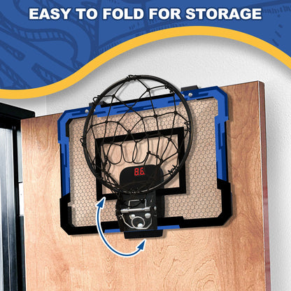 Wall-Mounted Foldable Basketball Hoop