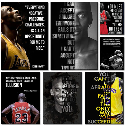 Motivational Basketball Poster Print