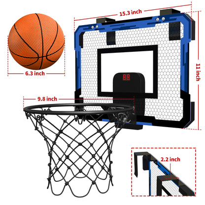 Wall-Mounted Foldable Basketball Hoop